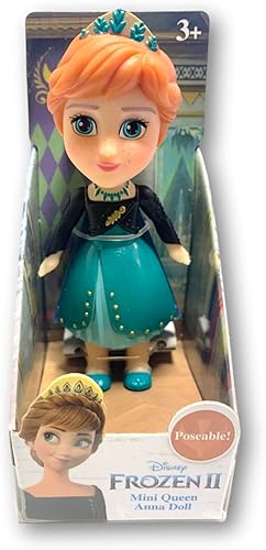 Miniatura 1 de Disney Frozen II Princesa Mini muñeca posable de 3 pulgadas (Queen Anna)