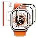Produktbild MR PROTECT ADVENTURE Displayschutzglas kompatibel mit Apple Watch Ultra 1/2 49 mm, [2 Stück], Rahmen aus Titanlegierung, 3D Full Cover Schutzglas, einfache Montage [Staub- und Blasenfrei], [Ultraklar]