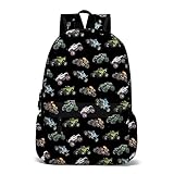 LAXLIIO Cool Trucks Backpack Lightweight Travel bags For Men Women Resistant 16 inches