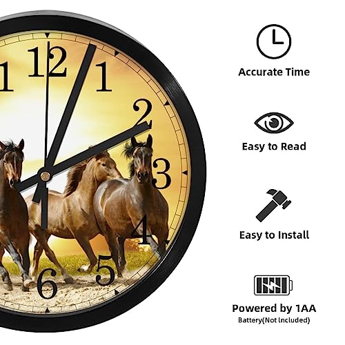 Horloge murale silencieuse sans tic-tac à quartz haute précision