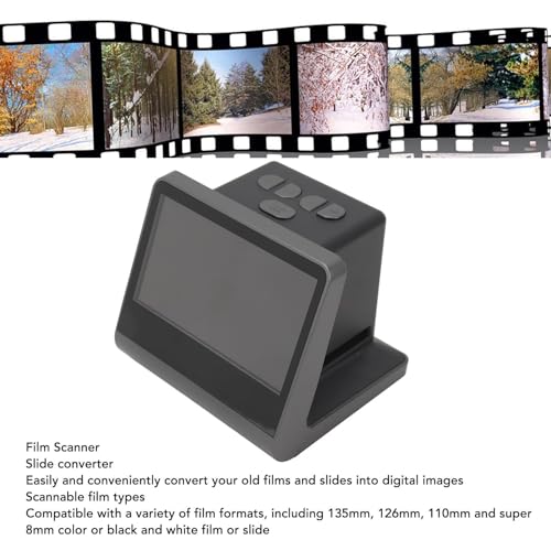 Slide N SCAN Escáner de Película Digital con Pantalla LCD de 5 Pulgadas, Película Negativa y Digitalizador de 48 MP, Convertidor de Diapositivas Convierte 135 126 110 Películas - imagen 4