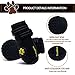 Expawlorer Dog Shoes for Small Dogs,Dog Boots & Paw Protectors for Winter with Anti-Slip Rugged Sole,Waterproof Dog Booties for Outdoor Snow Rain Days,Dog Shoes for Hot Pavement,Hiking Walking (Black)