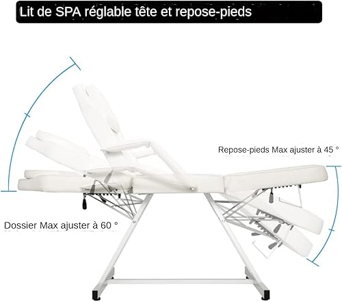 TactFire Professionelle Klappbare Massageliege Tattooliege Kosmetikstuhl Schönheitsausrüstung mit Rollhocker Drehhocker