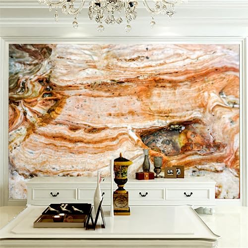 GIVLWF Papier Peint Mural de Fond De Grès D'or, Art De Section De Roche Vintage Déco de La Maison - Pour Salon Chambre D'enfant Décoration Murale 200 x 140 cm