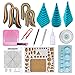 Produktbild Woohome Papier Streifen Quilling Werkzeug-Set, Papier Quilling Set mit 36 Farben 880 Streifen Quilling Papier und 12 Quilling Werkzeuge