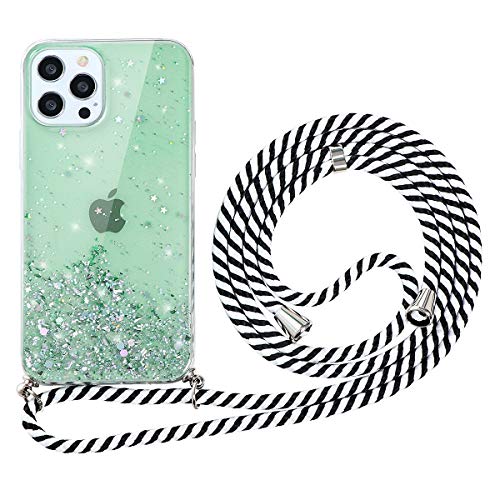 Fundas Para Xiaomi Redmi Note 7 ZhuoFan Funda con Cuerda para Xiaomi Redmi Note 7 Carcasa Verde Silicona Dibujos Case con Correa Colgante Ajustable Collar...