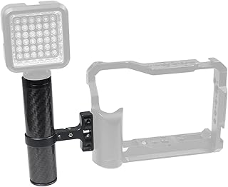 BGNing CNC Carbon Fiber Camera Cage Top Handle Adjustable Side Grip Cold Shoe Mount 1/4