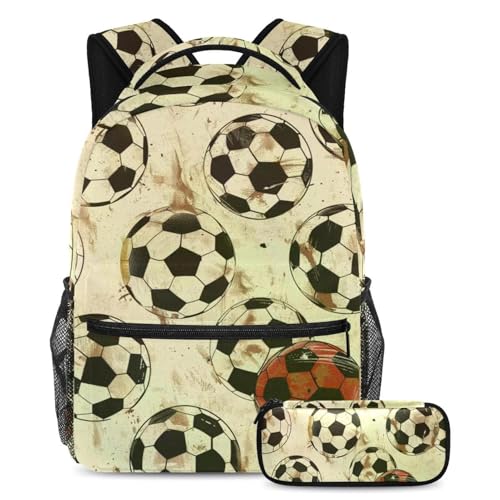 Sac à dos vintage enfant avec trousse de voyage filles garçons