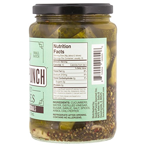 Suckerpunch Gourmet - Spicy Garlic Original Pickle Chips, Fresh Taste, Crisp Texture, Gluten Free, Vegan Friendly, Kosher And Made In The Usa (24 Ounce) #TOP1