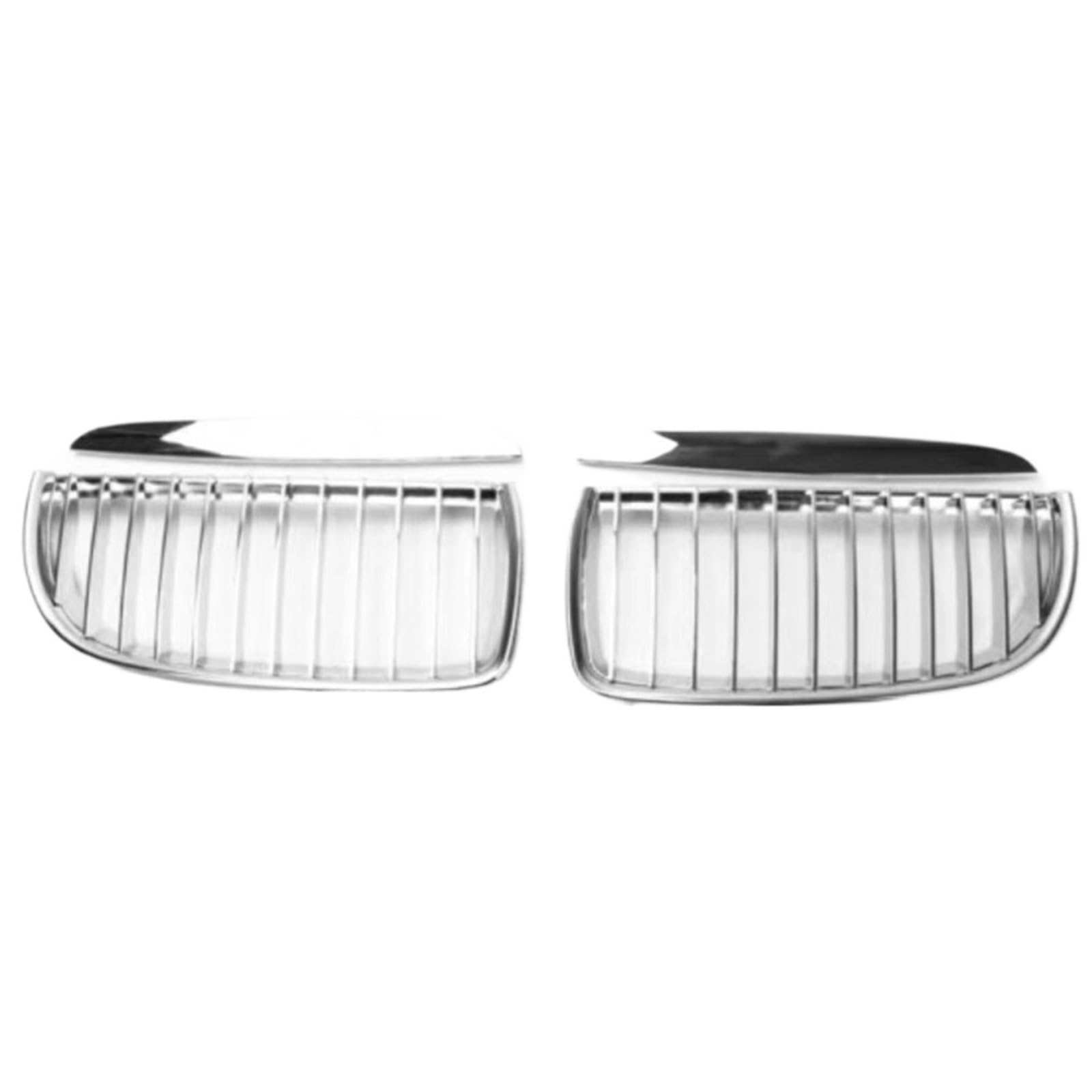 Calandre BMW Série 3 E90 E91 grille de radiateur avant double ligne argent - 8