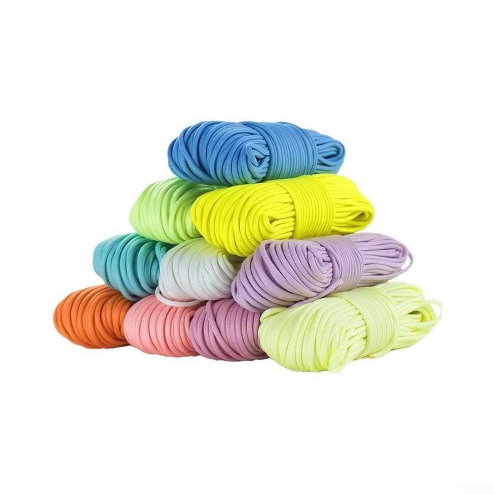 Cuerda 4mm 10ft Nylon Cuerda 4mm 10ft Nylon Cuerda 4mm 10ft(yellow 100ft) | Nylon , núcleo 7 hebras, brilla noche, 10ft, ideal manualidades, agua