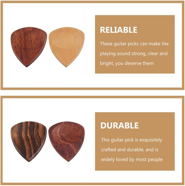 Alasum Guitar Pick Storage Box Compact Plastic Case with 5 Assorted Color Picks Portable Pick Holder for Guitar Bass Ukulele Accessories