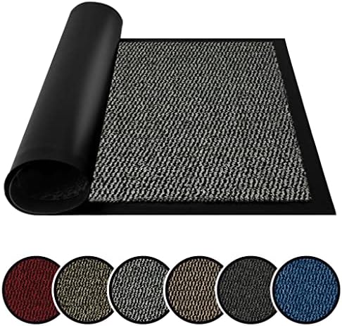 BLADO Washable Door Mats Indoor & Outdoor - Non-Slippery Heavy Duty Doormats Indoor - Stylish & Large Rubber Door Mat - Perfect Dust Grabbing Outdoor & Indoor Door Mat (Red, 90cm x 150cm)