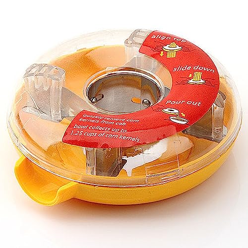 HQHAOTWU Corn Peeler Corn Kernel Remover One-Step Corn Thresher Tool Corn Stripping Tool Corn Stripper Peeler Corn Cutter off Cob Kernel Remover Slicer 1PC