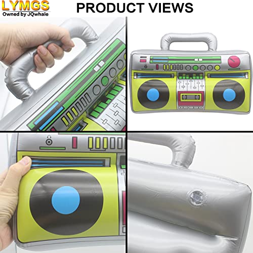 Lymgs 16 Inch Inflatable Boombox Radio Party Toy, 40Cm Large Blow Up Retro 80S 90S Boom Box Speaker Balloon Decoration For Beach Party Kids Toy Prop Accessory, 1 Pack #TOP4