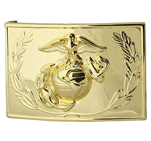 Vanguard MARINE CORPS DRESS BUCKLE - 24K GOLD PLATED WITH EMBLEM AND WREATH
