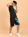 Ninos Dreams Boys Cotton T-shirt & Shorts Coord set (5-6 Years, Navy Blue) gallery image