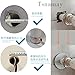 Tsnamay 2 Pcs Wall Split Flange, ABS Round Self-Adhesive Escutcheon Plate Buckles Design for 1.73