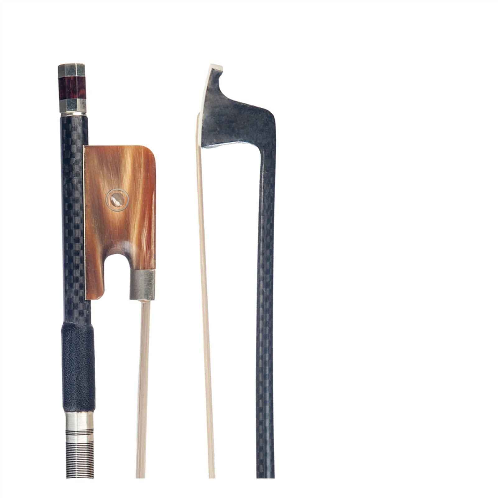 TSTS Grid Carbon Fiber Viola Bow 15 '' O 16 '' Bianco Mongolia Cavallo Capelli Capelli Cupronickel Accessori Fiocco Professionale Violino