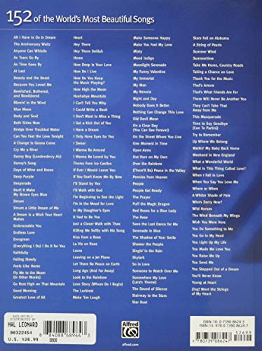 Hal Leonard 322454 152 Of The World'S Most Beautiful Songs thumb #1