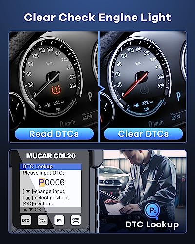 MUCAR CDL20 Universal OBD2 Scanner Check Engine Car Code Reader with Full OBD2 Functions V - image 3