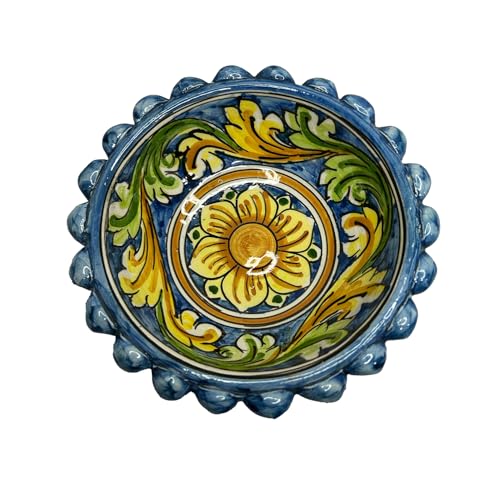 Céramique de Caltagirone : bol pigna d'exception peint à la main - 3