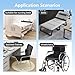 SGTMATCY Lateral Support for Wheelchair Lateral Support Cushion with Adjustable Side Panels for Wheelchairs,Wheelchair Stabilizer Attachment Chair Side Pads,Lateral Foam Wedge for Elderly (Black)