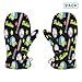 miaozhen Fashion Baseball Black cute toddler mittens kids gloves winter guantes para el frio 4-6 Y
