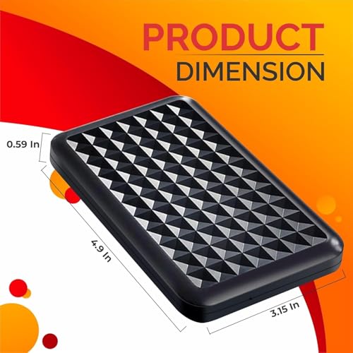 Image of 1TB External Hard Drive USB3.0 High Speed Data Transfer Memory Expansion Data Storage & Portable Backup HDD Compatible with PC, Computer, MacBook, Chromebook.