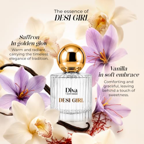 Image of Just Herbs Diva Desi Girl Eau De Parfum 30 ml | Premium Women's Perfume