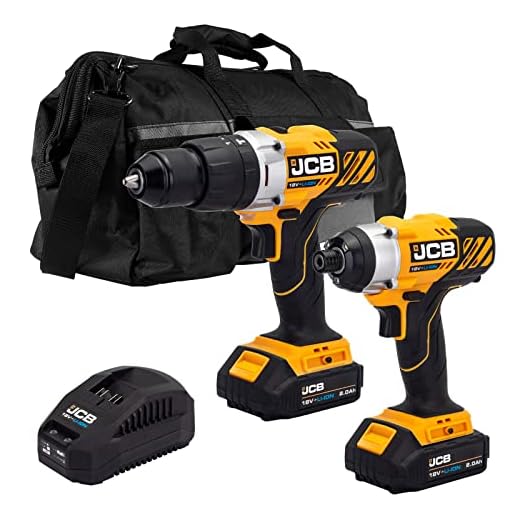 JCB Twinpack Cordless Drill and Impact Driver