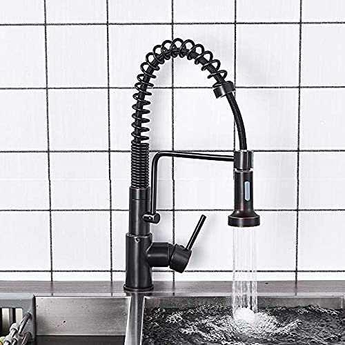 Robinet mitigeur de cuisine extractible pour nettoyer les grands plats