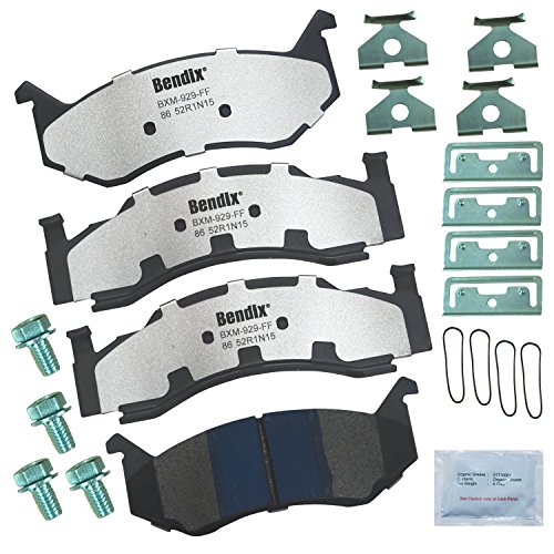 Image of Bendix Fleet Metlok MKD86FM Brake Pads for Imperial,Newport,New Yorker,Town & Country,Dodge B100,B150,B200,B250,B300,B350,B1500,B2500,B3500,CB300,Panel,D100,D150,D200,D250,D300,Pickup,D350,D450,R300