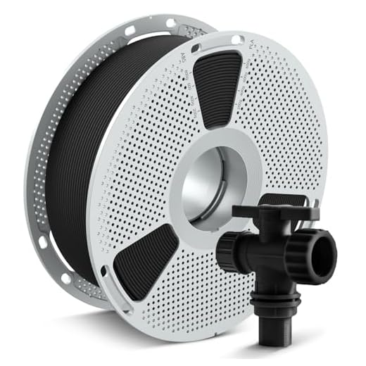 SUNLU PA6-GF 3D Filament 1.75mm 1KG, 25% Glass Fiber Nylon Filament, High Temp Resistance 401°F (205°C), Corrosion Resistance, Engineering Filament, Dimensional Accuracy+/-0.03mm, 1KG Spool, Black