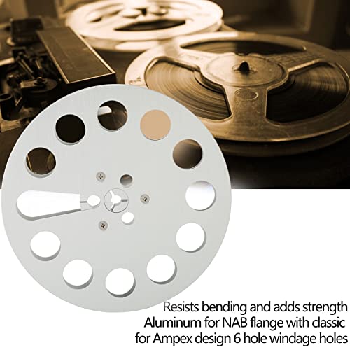 7-Inch Empty Reel Unwound Tape Empty Reel 11-Hole Universal Unwound Tape Empty Tape Reel Aluminum Tape Reel Empty Reel Unwound Spool Long Play Analog Recording Tape