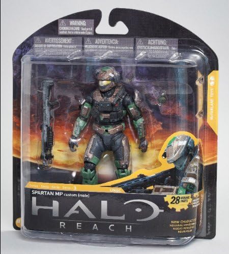 Halo Reach McFarlane Toys Series 3 Exclusive Action Figure BROWN / FOREST Spartan MP Military Police Custom Male