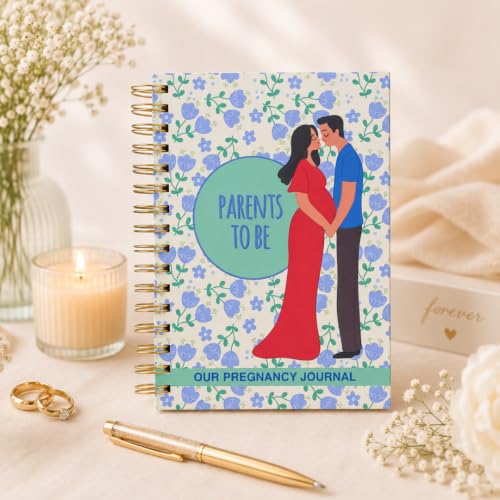 Image of Pregnancy Journal for Pregnant Women - 40-Week Bump Tracker & Memory Book with Stickers | Guided Pregnancy Planner with Prompts, Milestone Pages & Hardcover Keepsake | Gift for Expecting Moms (Blue)