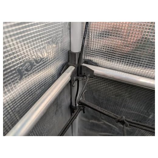 Elastisches Netz SCROG/Netz für besseres Pflanzenwachstum (120 x 120 cm) 9 3DGROW 4x Eckverbinder 16mm für Grow Box SCROG NETZ Zelt Schrank 16mm Stangen Befestigung Zubehör für Growbox Kabelführung für Homebox Growschrank Spider Farmer Zelsius Vevor Secret Jardin Mars Hydro
