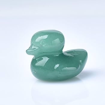 Amazon.co.jp: 天然水晶小さなアヒルの置物石手作り水晶彫刻工芸