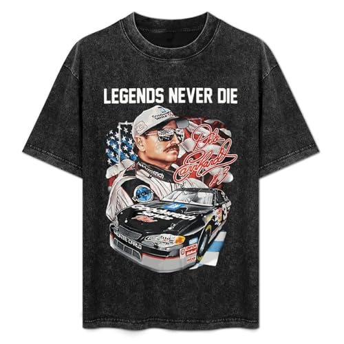 TIMELESS Mens Womens Dale Number 3 Earnhardt Oversized T Shirts Fashion Round Neck Short Sleeve Shirts for Men Women L