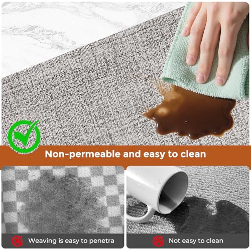 Placemats and Coaster Sets 4, Non-slip Table Mats, Place Mats for Table for Kitchen Dinning, Indoor Outdoor Party 43 * 30 cm (Greige) - Image 6