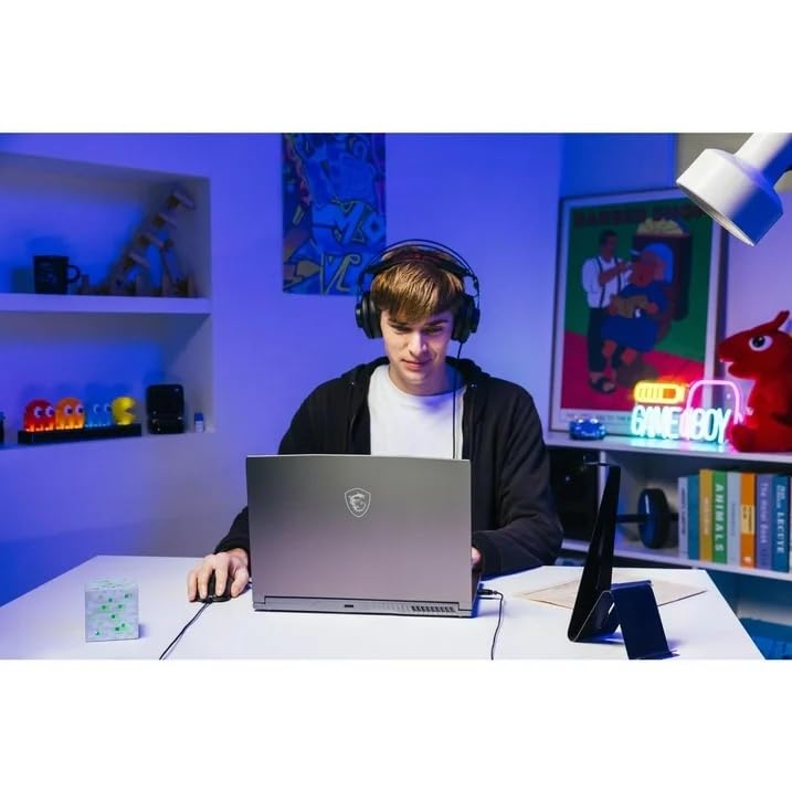 Image of MSI Thin 15 Gaming Laptop, AMD Ryzen 9 8945HS (Beat i9-13900H, Up to 5.2GHz), NVIDIA RTX 4060 8GB GDDR6, 15.6 inch 144Hz IPS Display, 64 GB DDR5, 1 TB SSD, Win 11 Pro, Long Battery Life, w /Accessories
