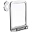 MIRRORVANA Fogless Shower Mirror for Shaving with Razor Holder and Dual Anti Fog Design - Upgraded 360 Swivel Suction Cup with Bonus Hook for Hanging - Shatterproof 8 x 7 Surface (Chrome)