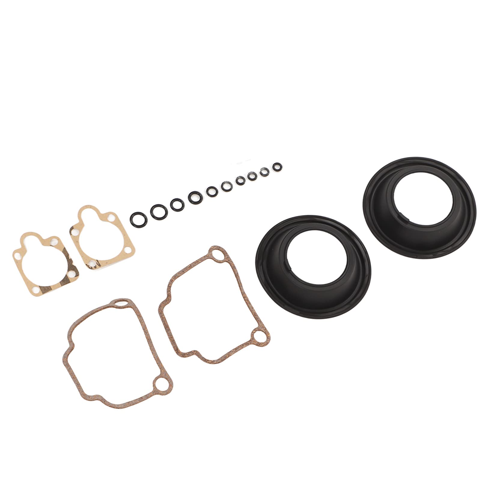 Qiilu 16 Pezzi Kit di Riparazione del Carburatore del Motociclo Accessori di Revisione del Carburatore di Ricambio Guarnizione Carboidrati per BING CV 32mm Carburatore Airhead R65 R75 R90 R100