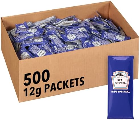Heinz Single Serve Mayonnaise, 500 per Case, 12 gm. Packets