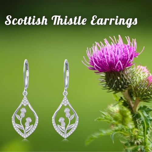 Violinist/Gymnastics/Lotus/Sunflower/Lightning Bolt/Dragonfly/Bee/Butterfly Dissent Collar Dangle Earrings for Women Sterling Silver Drop Hook Earrings Mothers Day Gifts2