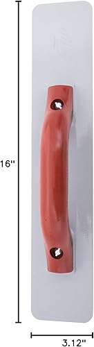 Miniatura 7 de MARSHALLTOWN Flotador de mano de magnesio fundido, 16 pulgadas x 3-1/8 pulgadas, flotador de hormigón, herramienta de acabado de hormigón