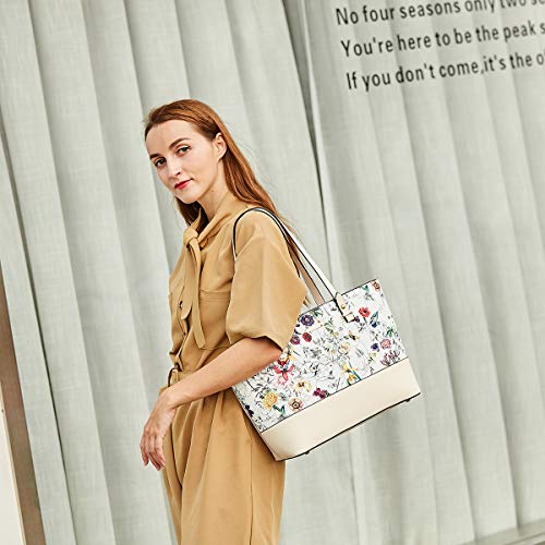 Image of Women Fashion Handbags Wallet Tote Bag Shoulder Bag Top Handle Satchel Purse Set 4pcs