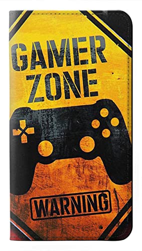 Étui flip iPhone 15 Pro Gamer Zone housse cuir antichoc