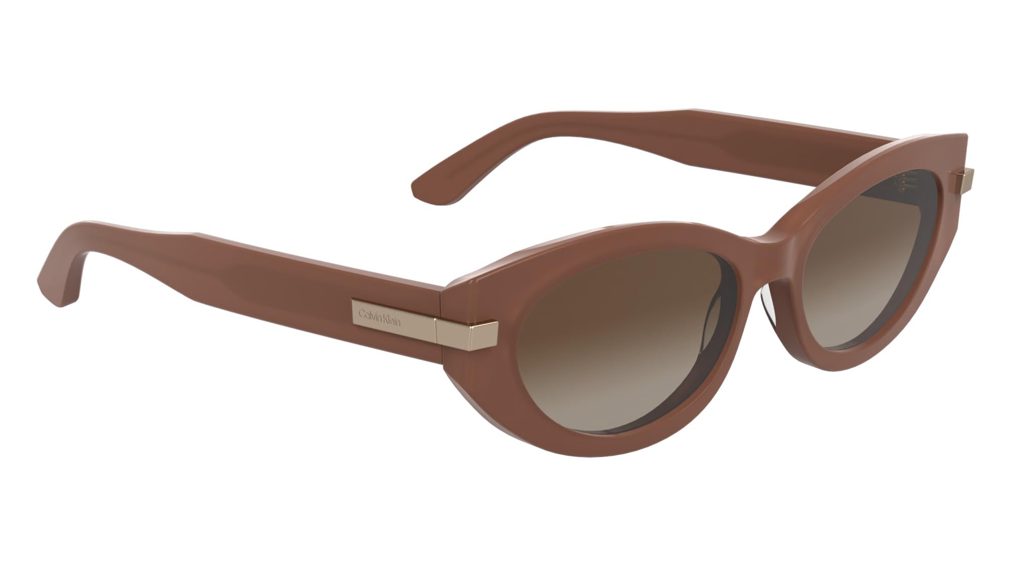 Calvin Klein Women's Sunglasses CK25502S - Opaline Rose with Gradient Brick Lens